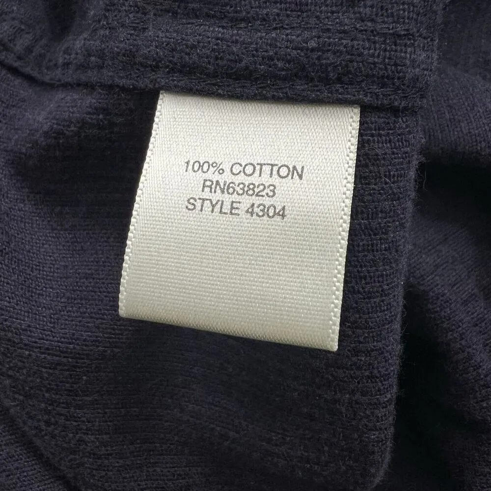 CJ Banks Denim Dress Womens Dark Wash Blue Sleeveless round Neck Midi pockets L. - Image 8