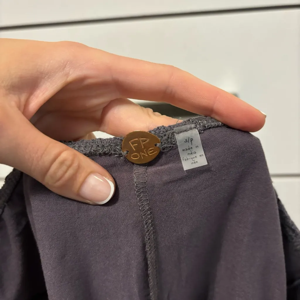 Free People Adella Shorts Grey - Image 4