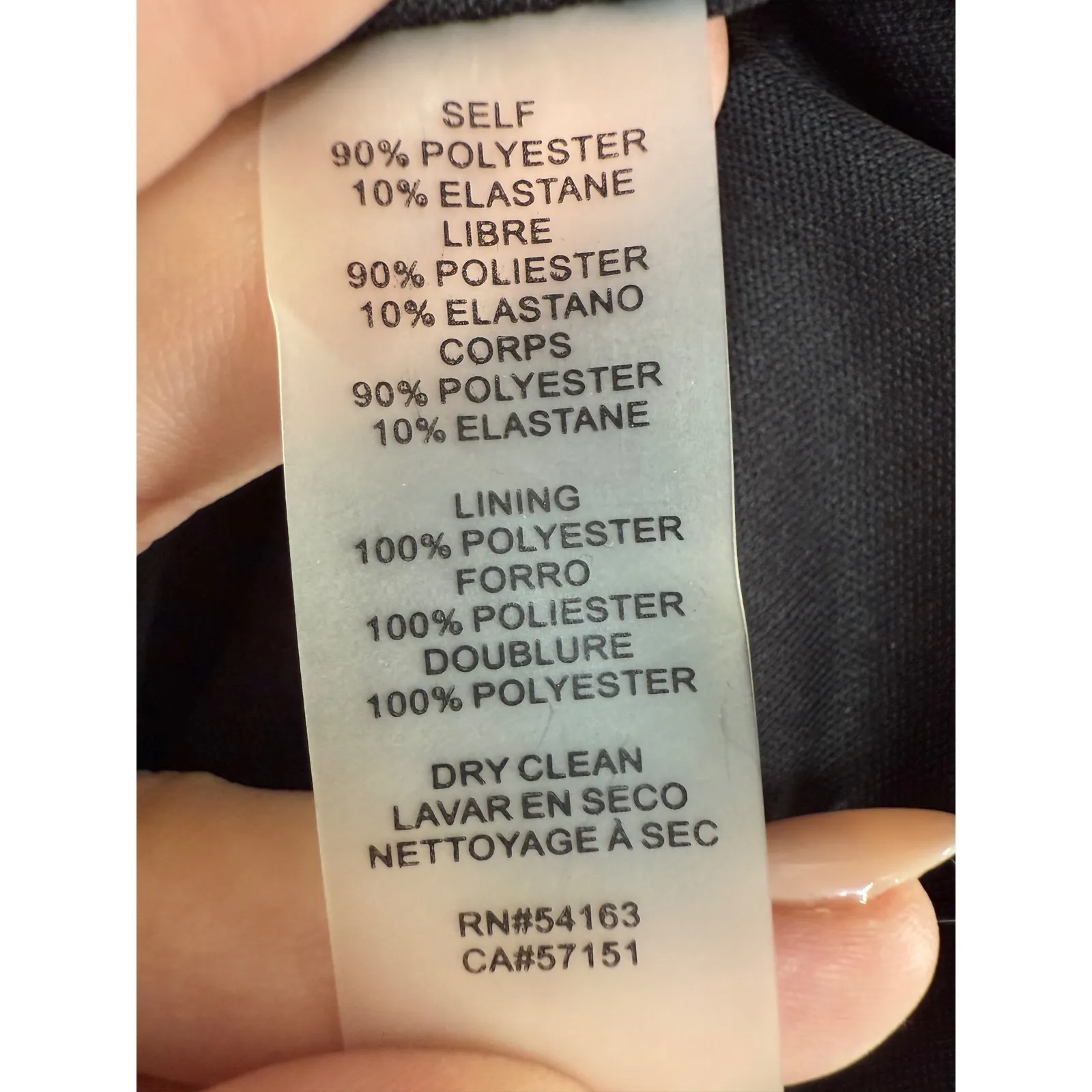 Vince Camuto Black Draped Long VNeck Velvet Dress NWOT Size 18W - Image 6