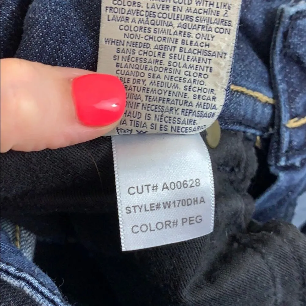 Hudson Back Flap Dark Wash Boot Cut Jeans - Image 6