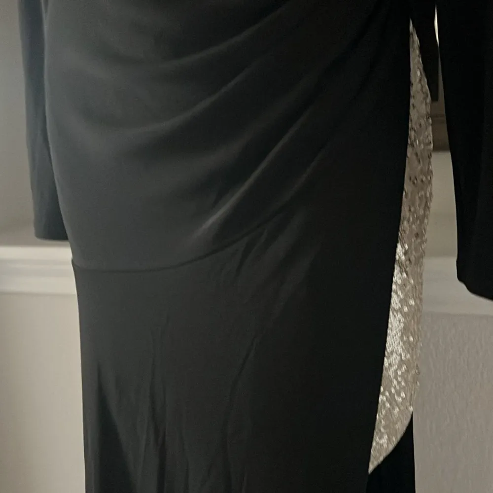 NWT BCBGMaxazria Sequin Asymmetric Midi-Dress, Size 6 SOLD OUT! Online for $298 - Image 10