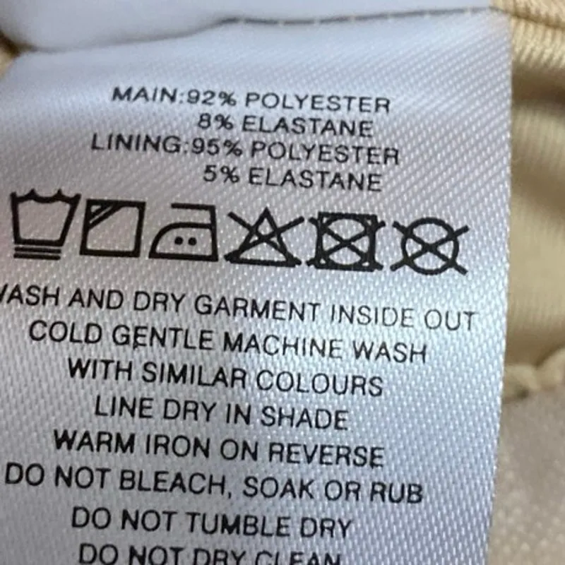 Tiger Mist Feyra Beige Low Waist Graphic Print Butterfly A Line Mini Skirt Sz L - Image 7