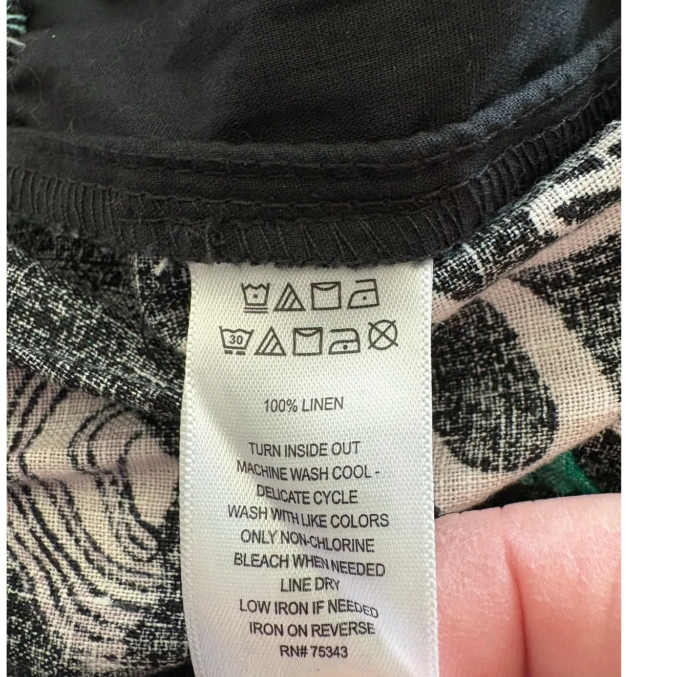 Nicole‎ Miller Island Jamaica Vacation No Problem Linen Shorts Size Large - Image 5