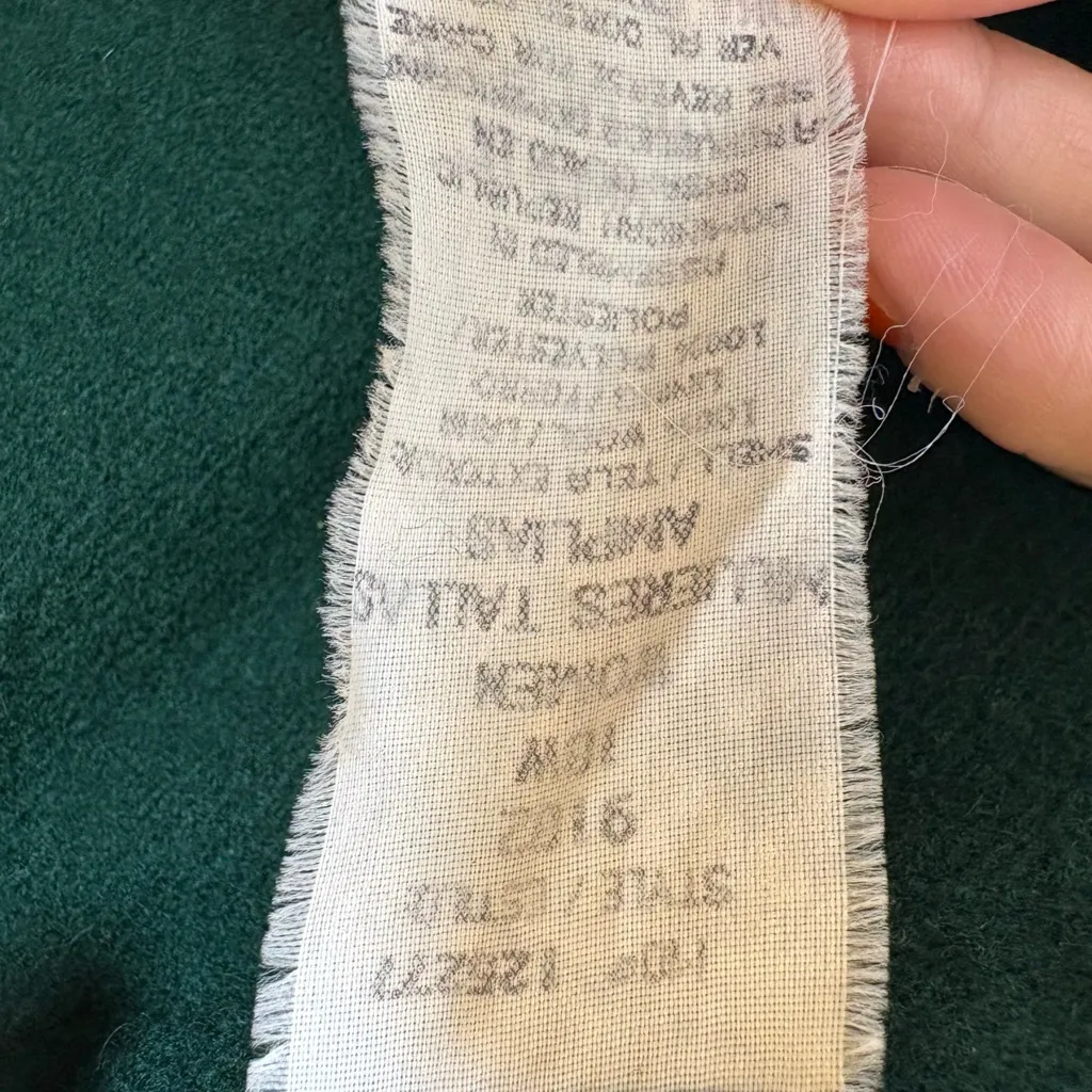 Vintage Savannah Green Wool Pencil Skirt Classic Minimalist Size 18W - Image 5