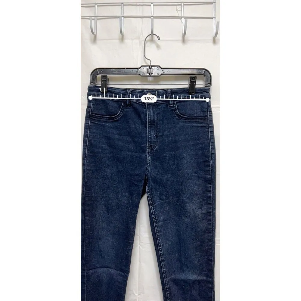 BKG-C Divided H&M‎ Jeans Women's Size 6 27 Blue Dark Wash Mid Rise Skinny - Image 4