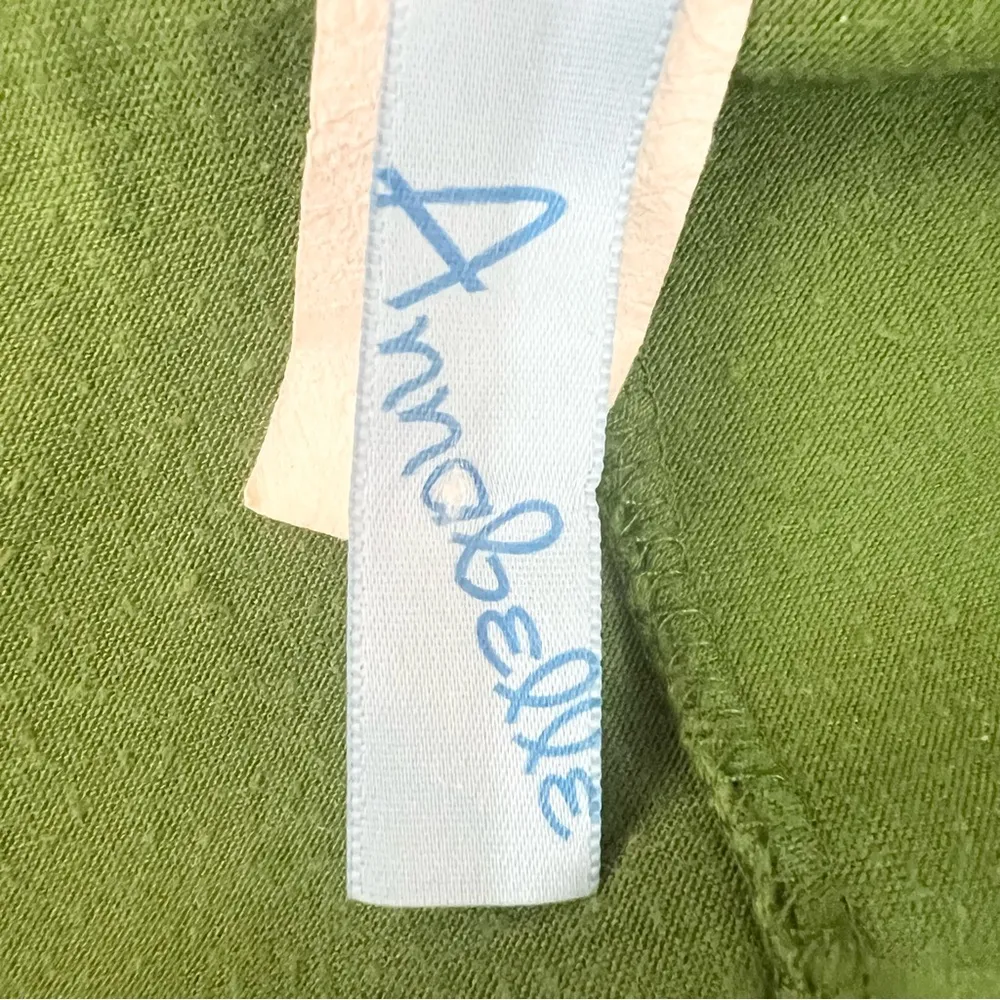 Vintage Y2K Green Butterfly Print Gold Chain Cold Shoulder Top Size Small - Image 9