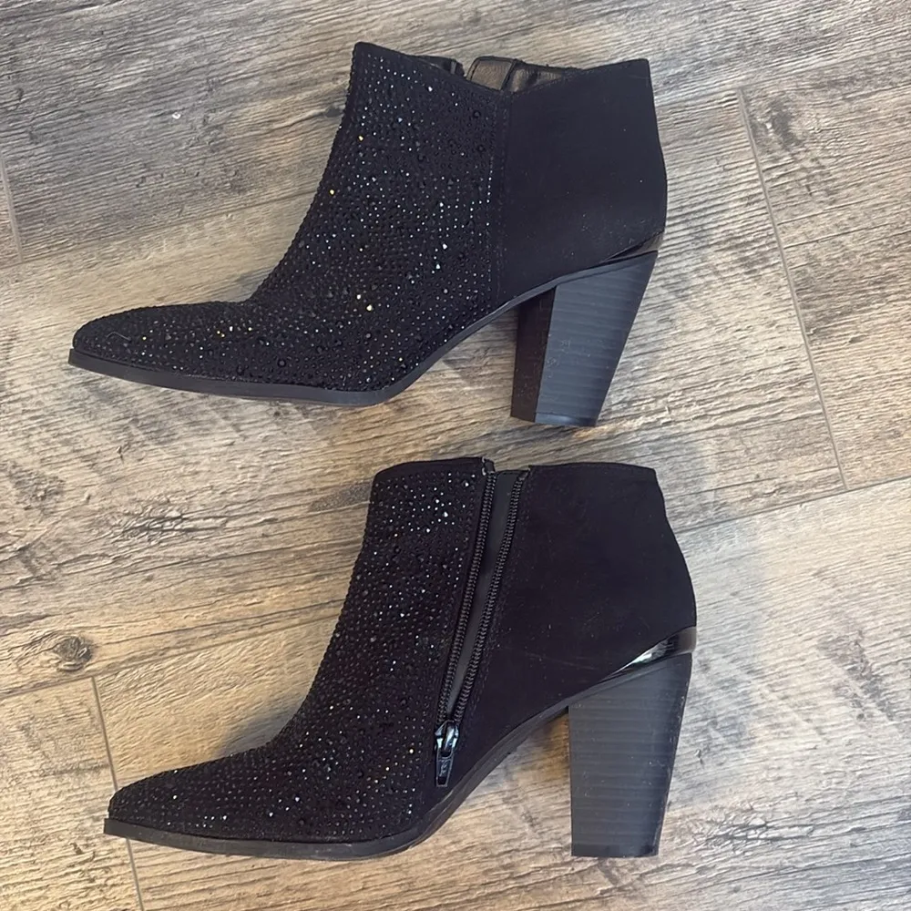Jennifer Lopez Black Sparkly Going Out Booties 🖤✨ - Image 5