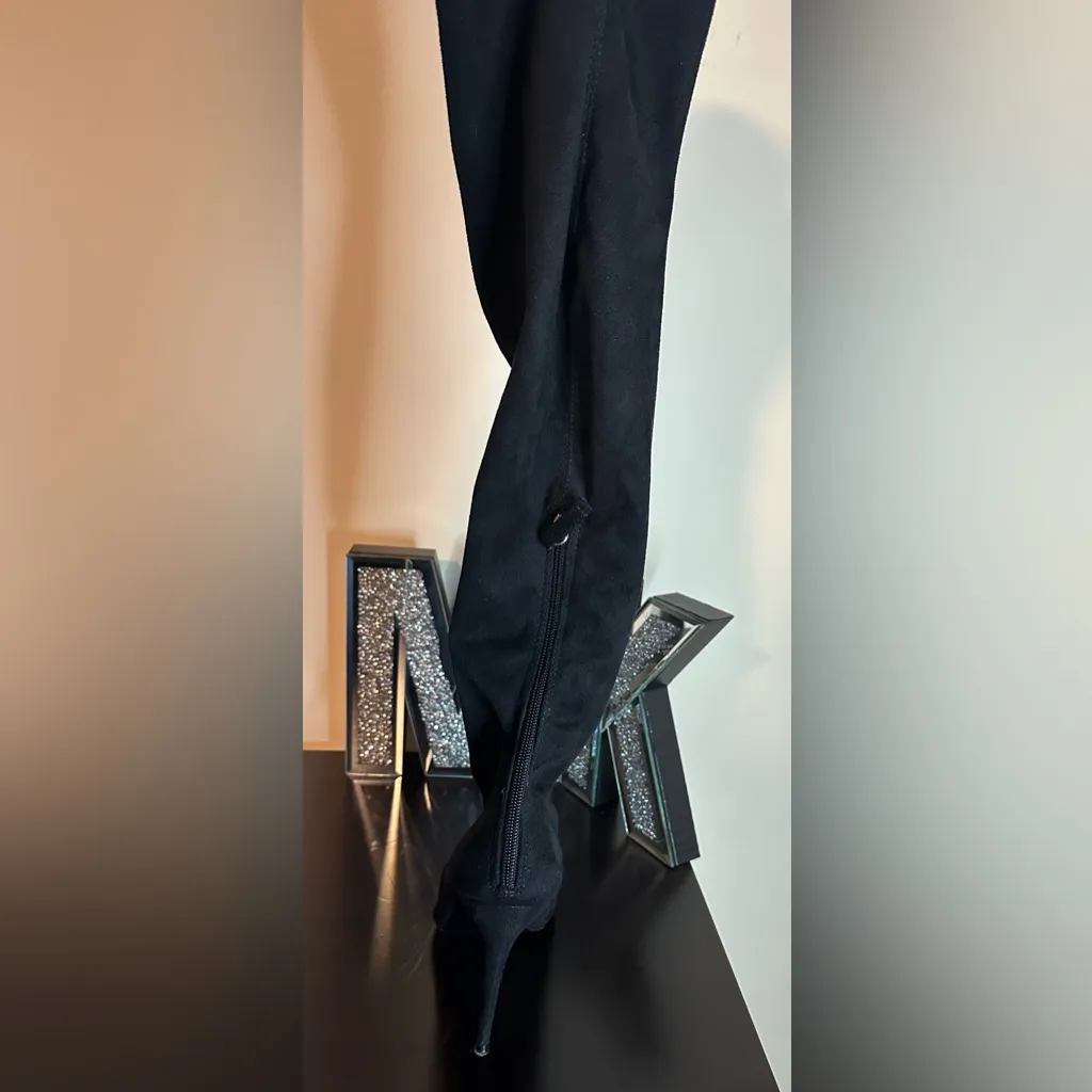 Steve Madden  Suede Over Knee High Devine Stiletto Boots - Image 10