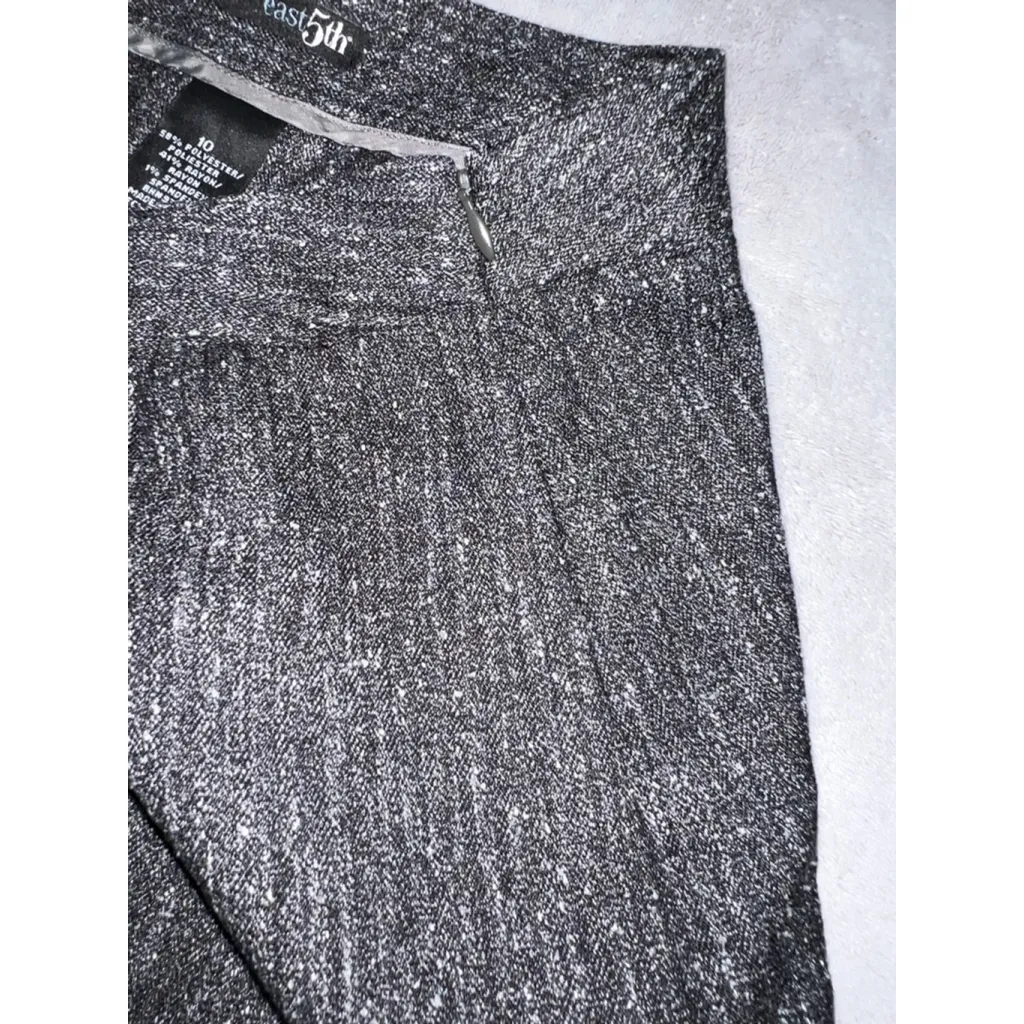Women's Vintage 5th Gray Black A-Line Skirt Size 10 - Image 8