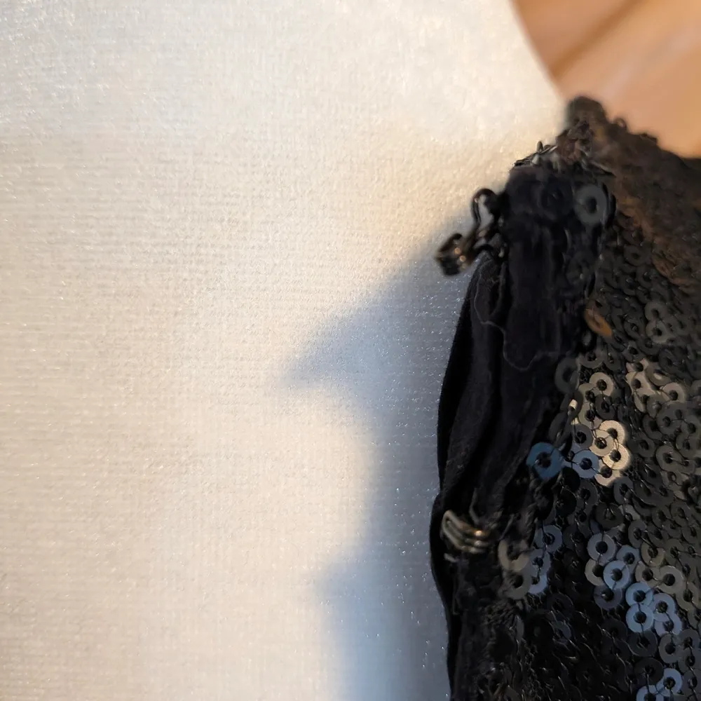 Free People Liquid Shine Sequined Mini Dress  Black Size XS - Image 3