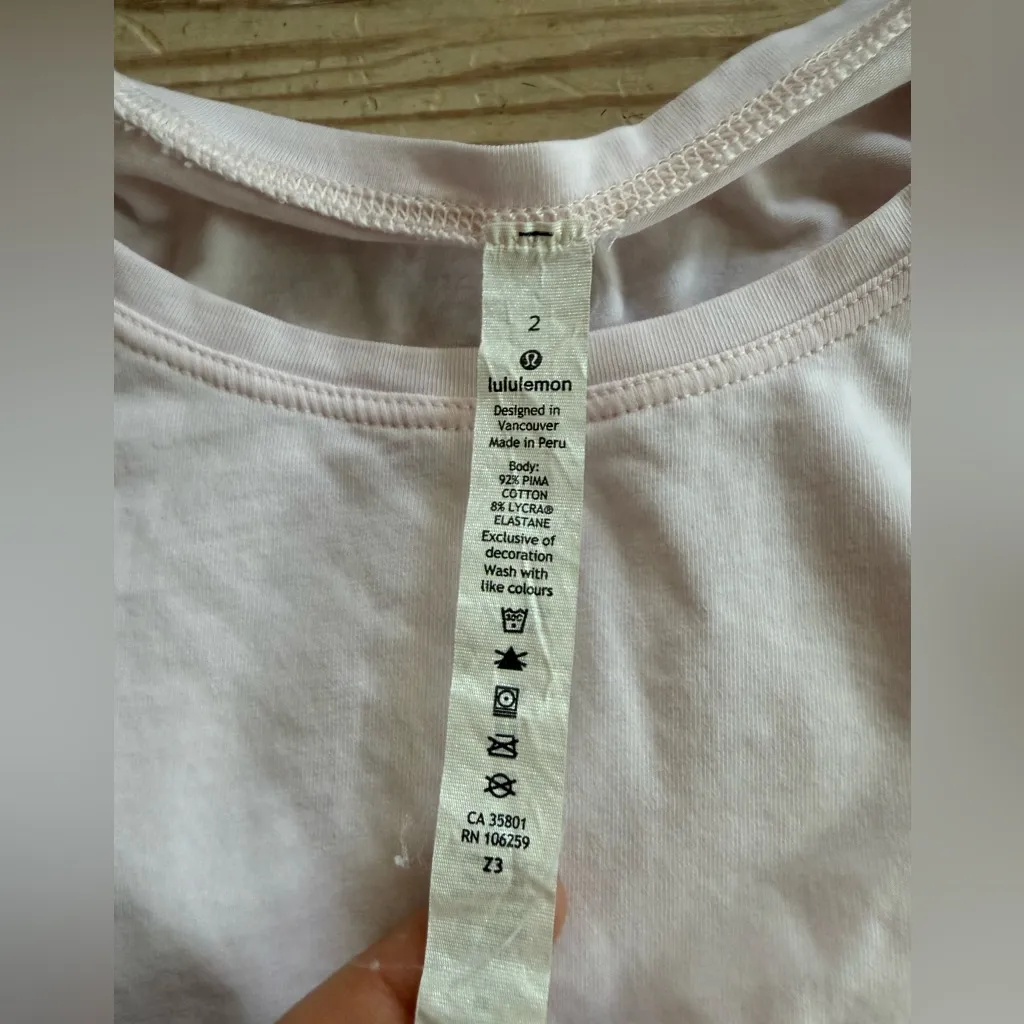 Lululemon meadowsweet pink long sleeve size 2 - Image 2