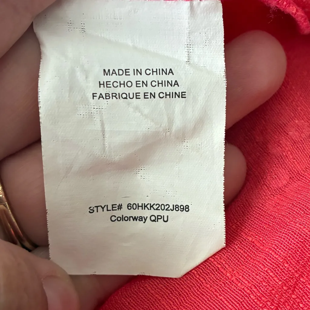 BEBE Y2K Coral Silver Sequin Tank Top M - Image 10