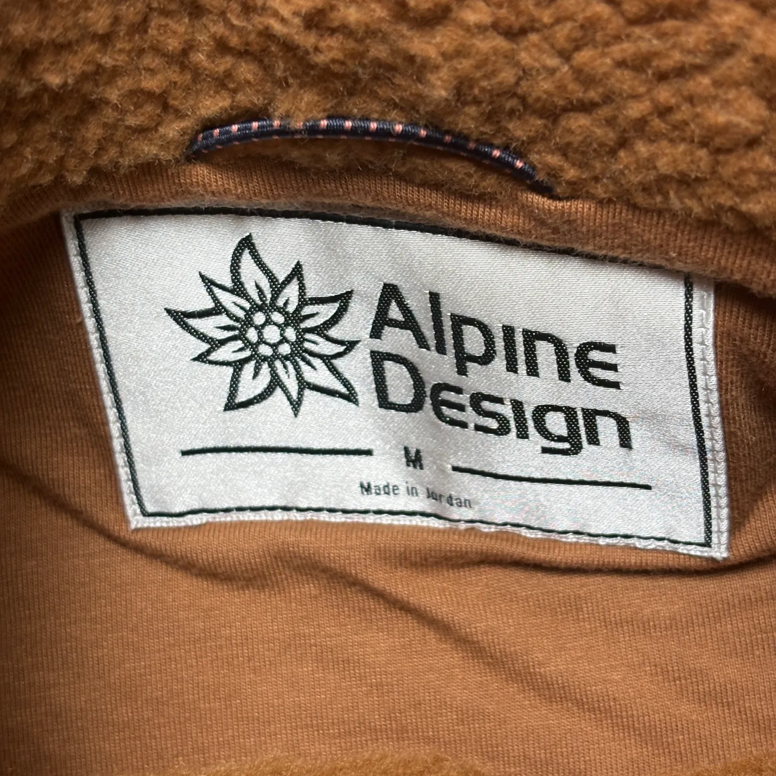 Alpine Design Women's 1/4 Snap Sherpa Pullover Caramel Latte Size M - Image 5