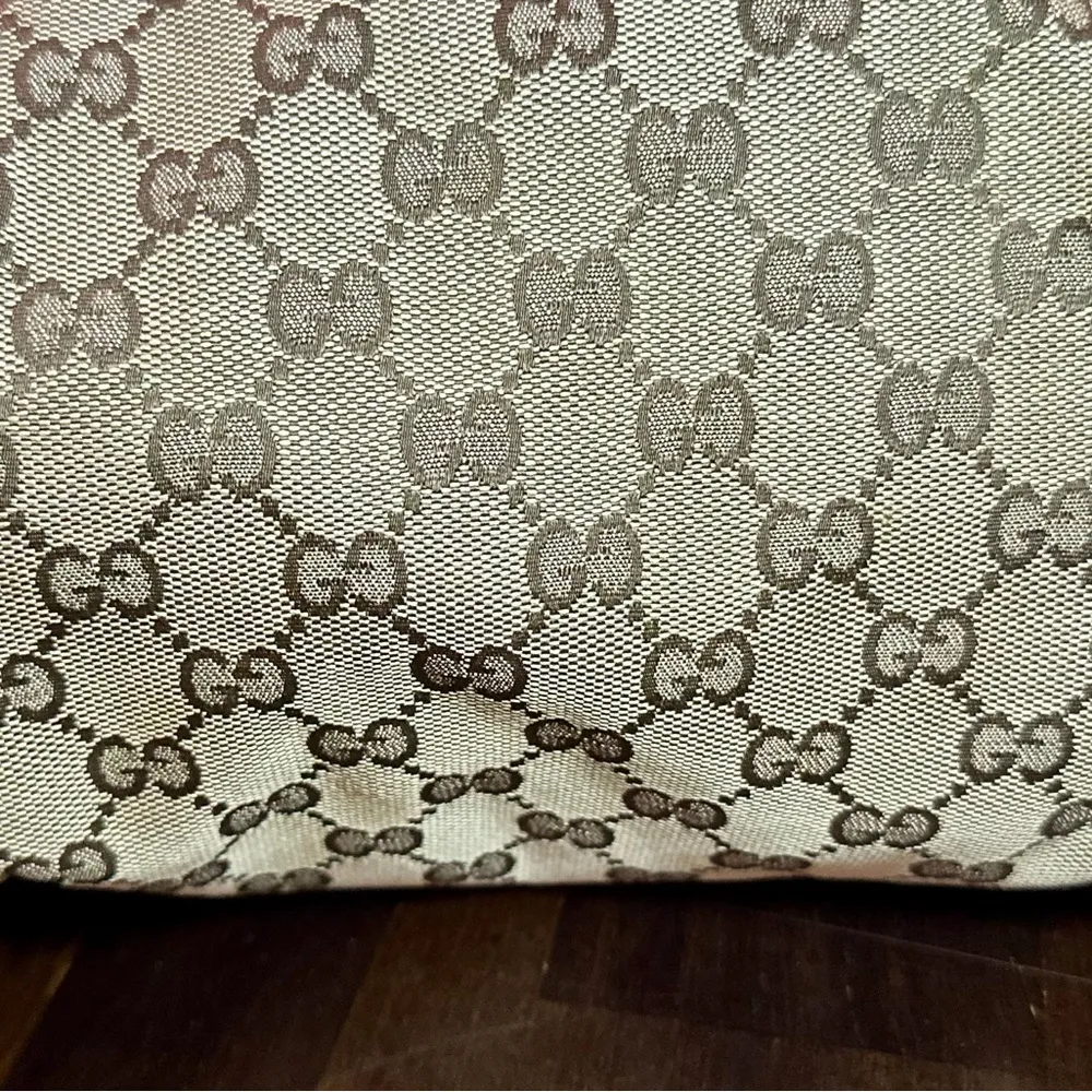 Gucci Brown Monogram Tote Bag - Image 5
