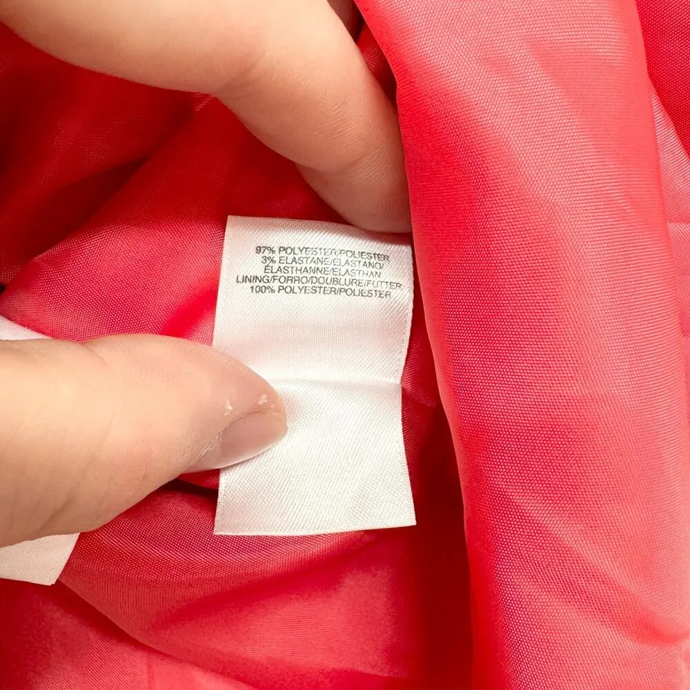 Jones Studio Jacket Women SZ 24W Single Button Hot Pink Coat Blazer Polyester - Image 7