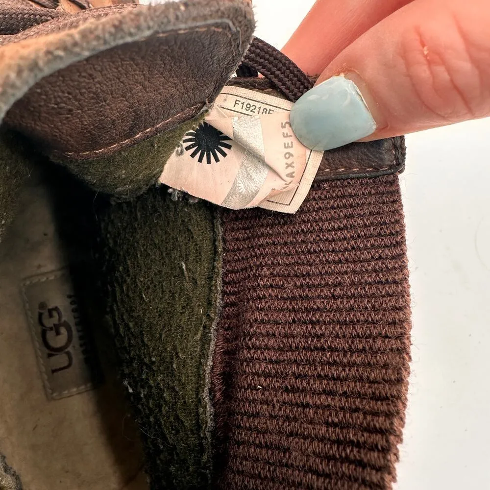 UGG Women's Brown Suede Leather Cayli Duck Boot Shoes Size 7 - Image 10