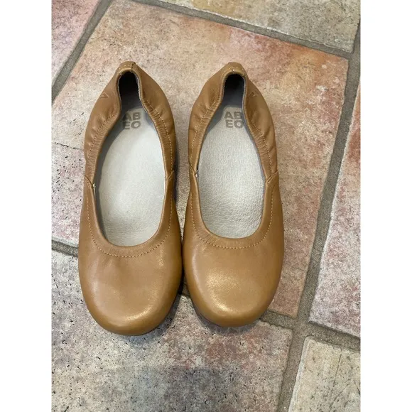 ABEO TILLY LEATHER BALLET FLATS SIZE 7 - Image 2