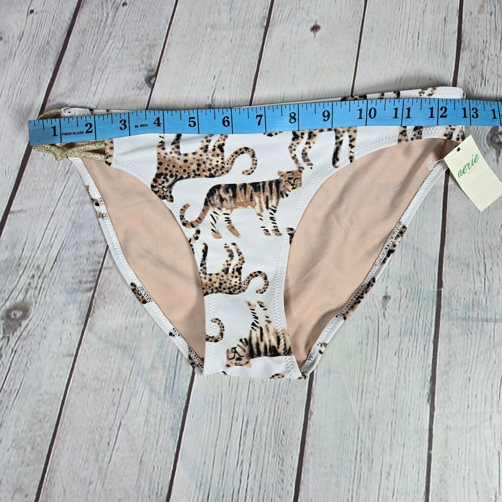 Aerie Cat Animal Print‎ Knot Bikini Bottom XS NWT - Image 9
