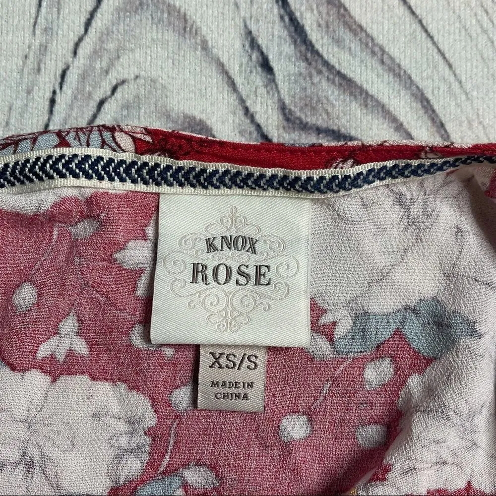 Knox Rose Kimono Swim Cover Up Duster Cardigan Size XS/S Floral Boho Chic Hawaii - Image 3