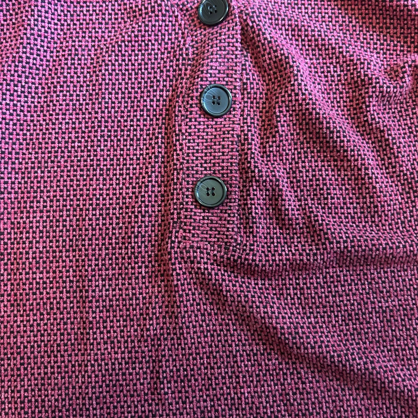 French Laundry Waffle Knit Top 2X Oversized Burgundy Coquette Boho Cottage Core - Image 3