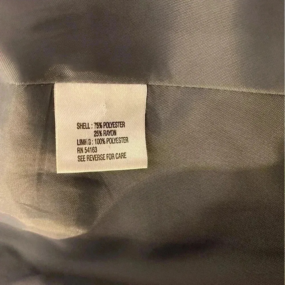 Calvin Klein Navy Blue Short‎ Singe Button Blazer Jacket size 2 - Image 10