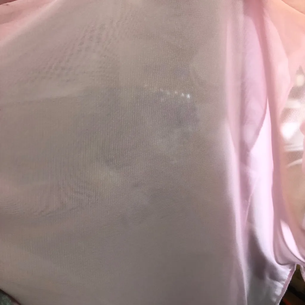 Body Central Medium Button Down Tie Front In Baby Pink Color Top Shirt Blouse - Image 13