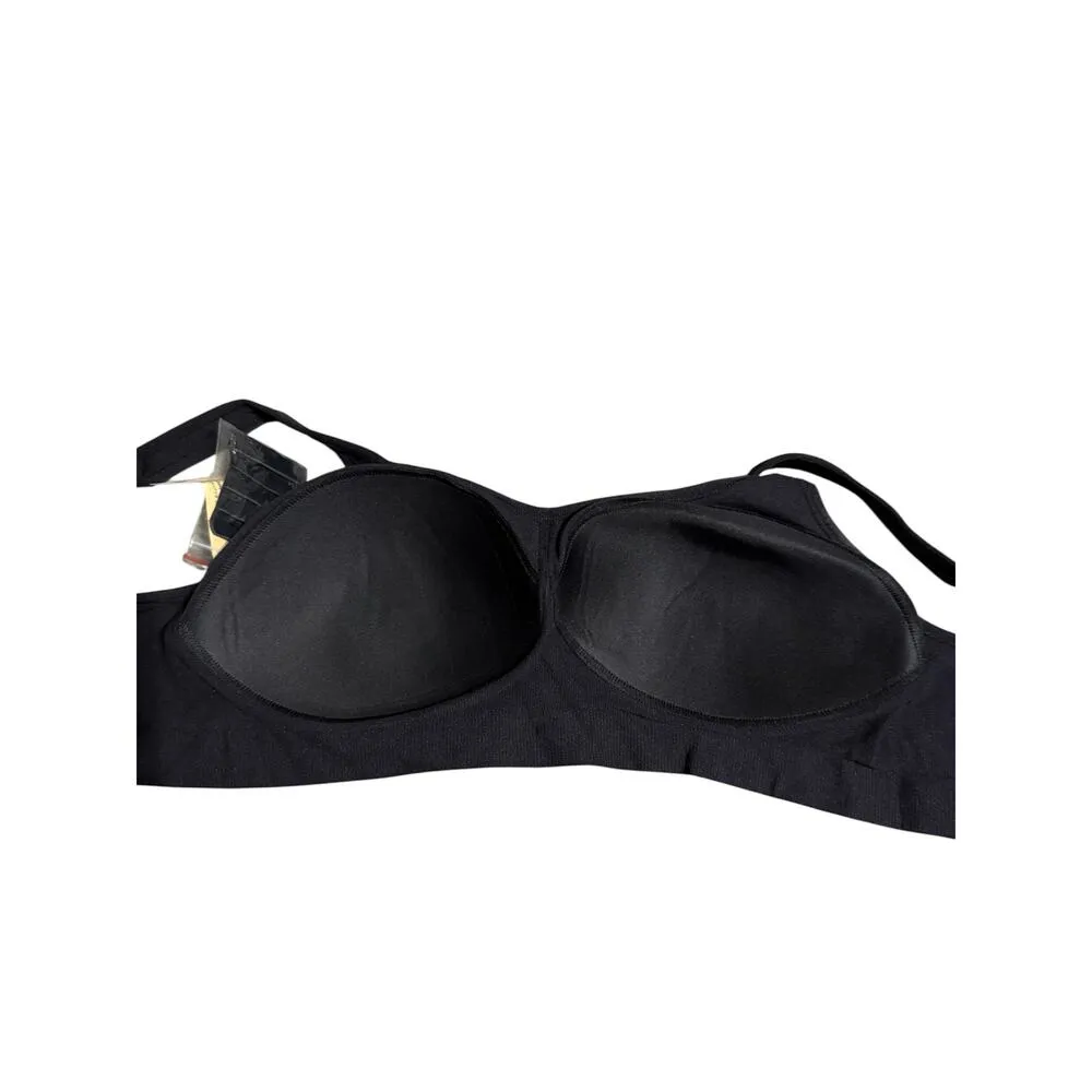 NWT Shapermint Truekind Daily Comfort Wirefree Shaper Bra Black Pad Size M - Image 4