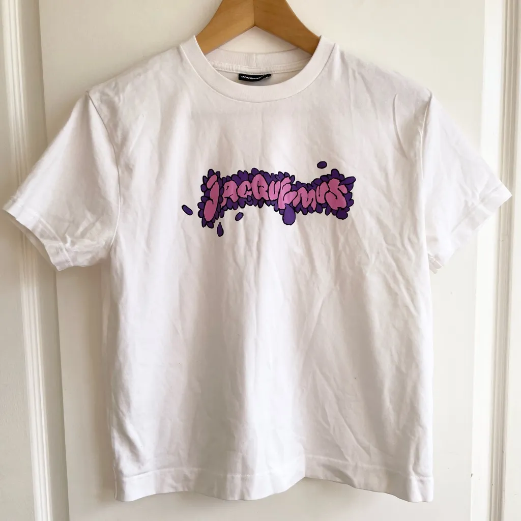 Jacquemus White 'Le T-Shirt Desenho' T-Shirt Size Small - Image 2