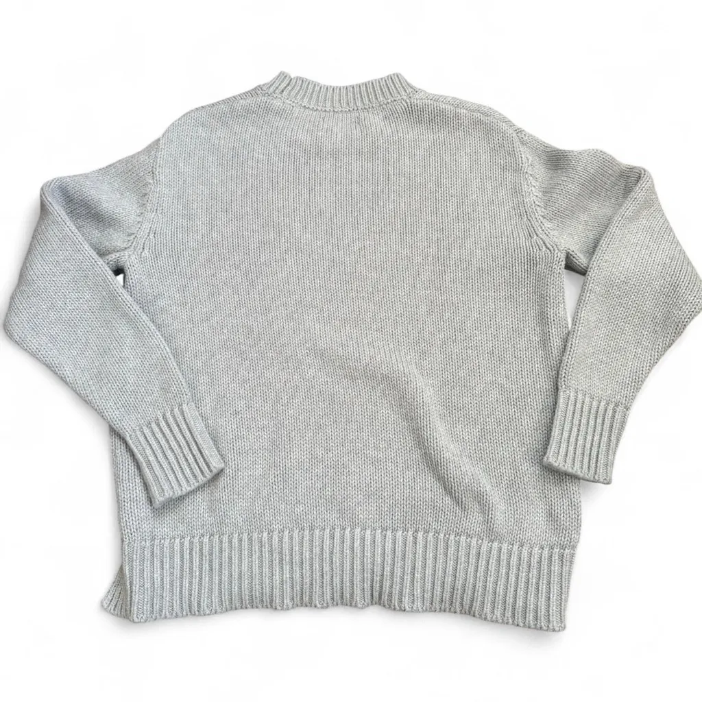 Daily Ritual Women's Light Gray Crew Neck Sweater Size XS - Image 2