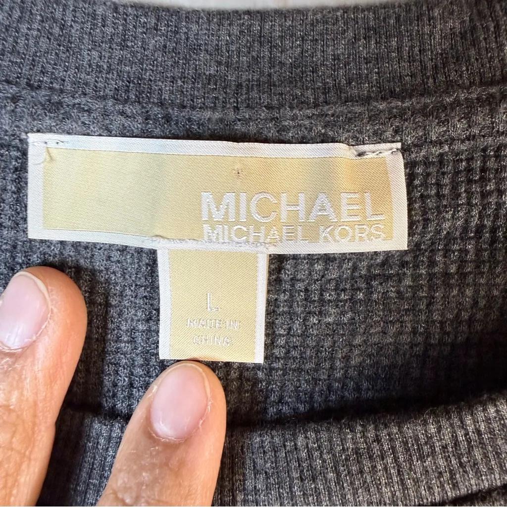 Gray Michael Kors  Shirt SZ:L - Image 7