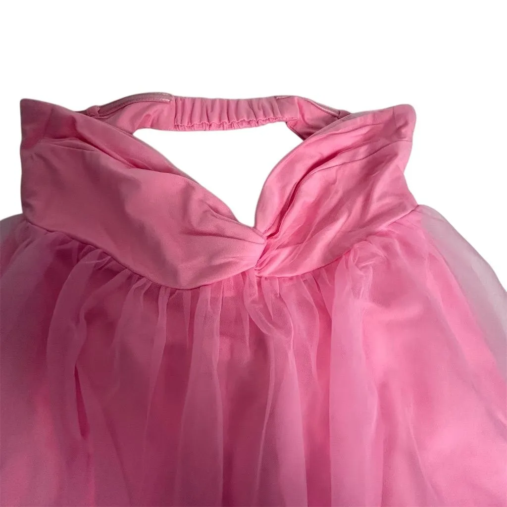 Beginning Boutique Pink Strapless Tulle Mini Dress Size 2 Party Cocktail - Image 8