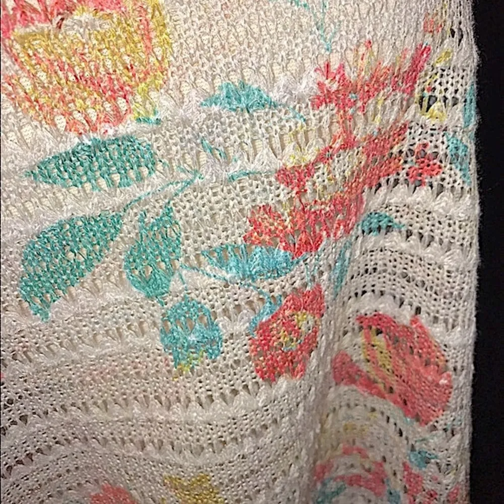 Racerback Floral Print Knit Tank - Image 2