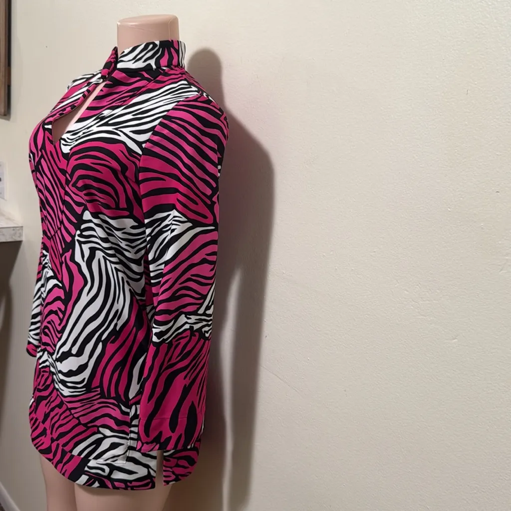 Jude Connally Lexi zebra multi black pink & white v - Image 5