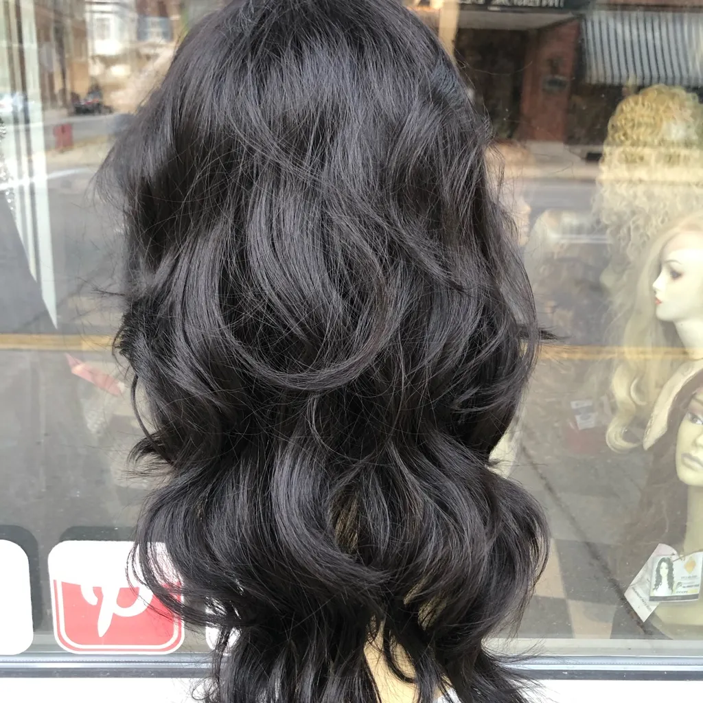 Black affordable Lacefront Wig Curly 3 In Freepart - Image 2
