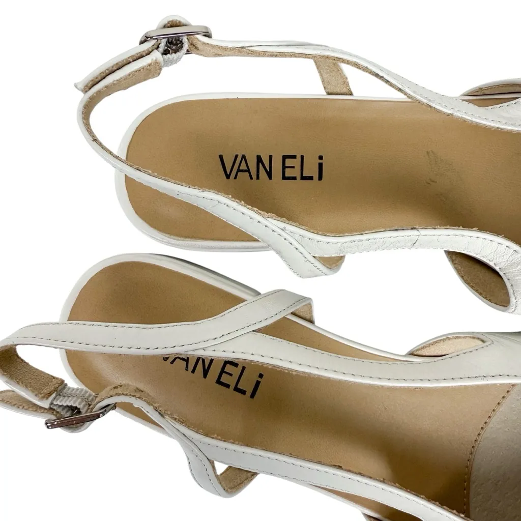 Vaneli Tisha Cap Toe Slingback Flats White Nappa Size‎ 9 - Image 14