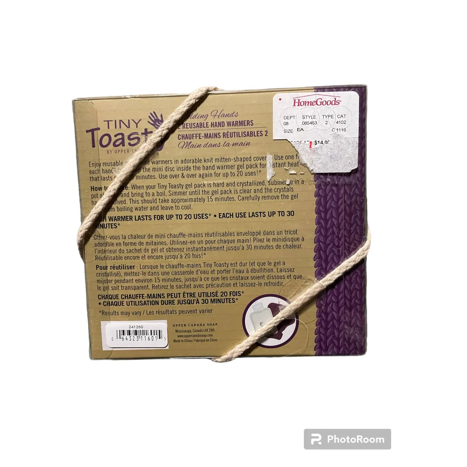 NWT Tiny Toasty‎ Holding Hands hand warmers Purple - Image 2