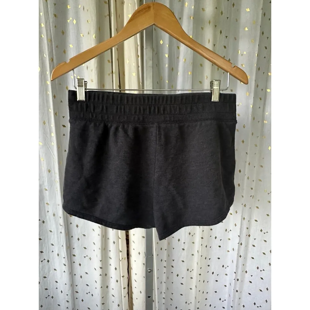 Aerie Women's Black Wide Elastic Band Side Lace Up Loungewear Shortie Shorts M - Image 3