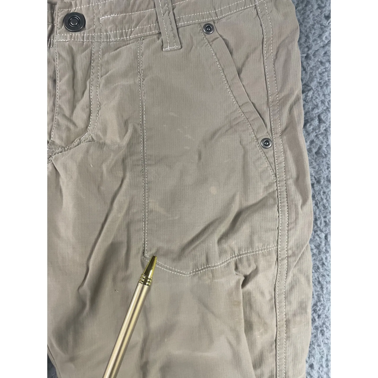 KUHL Cargo Pants Women 6 Mid Rise Straight Leg Utility Outdoor Grunge Bleached - Image 15