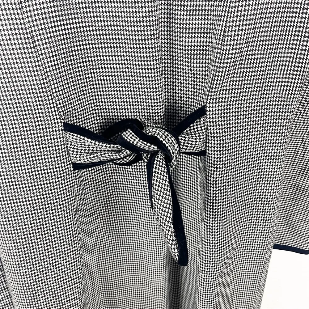 MISTY LANE Vintage Black And White Full Button Long Lined Blazer Dress, Size 10 - Image 8