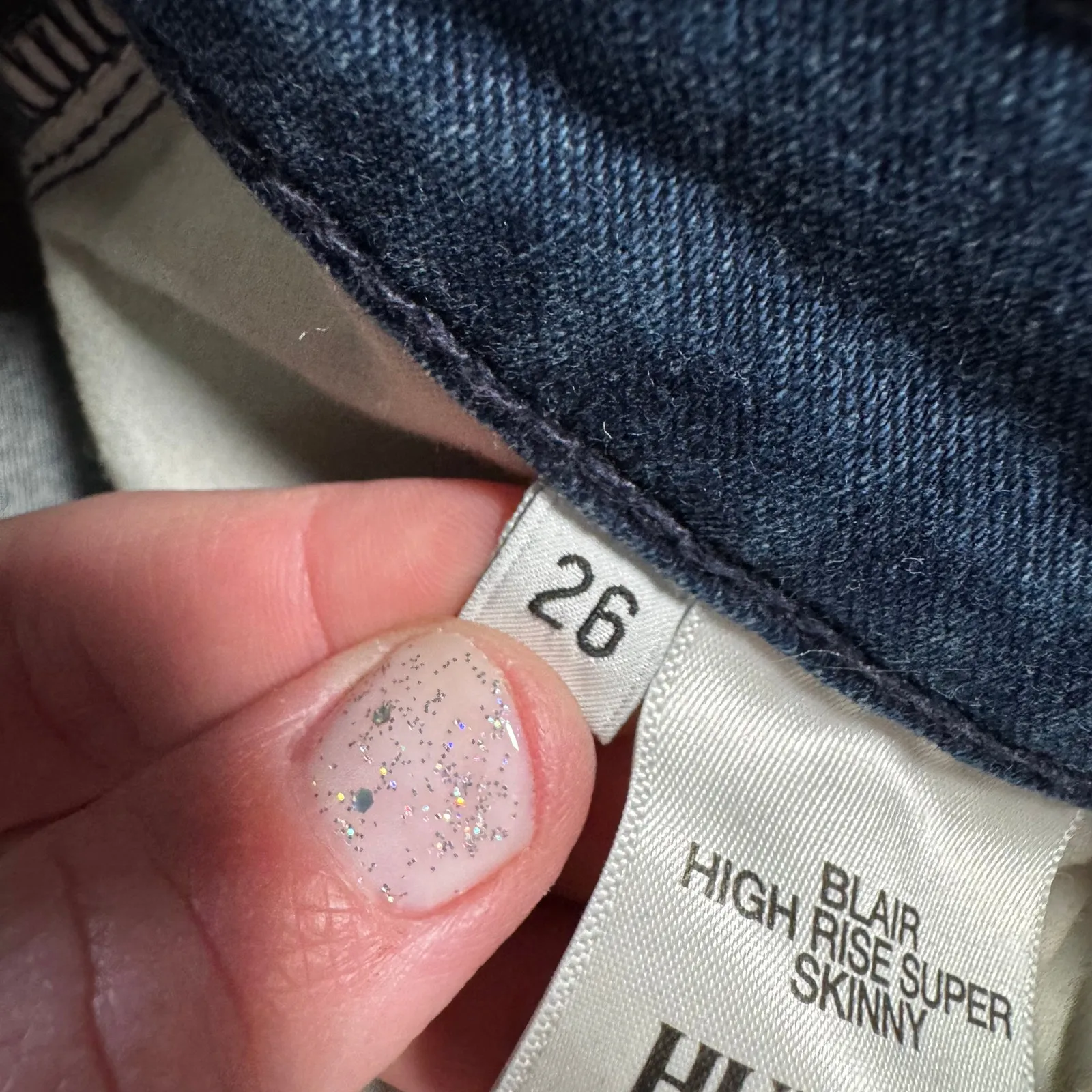 Hudson Jean's Blair High Rise Super Skinny Women's 26 - Image 10