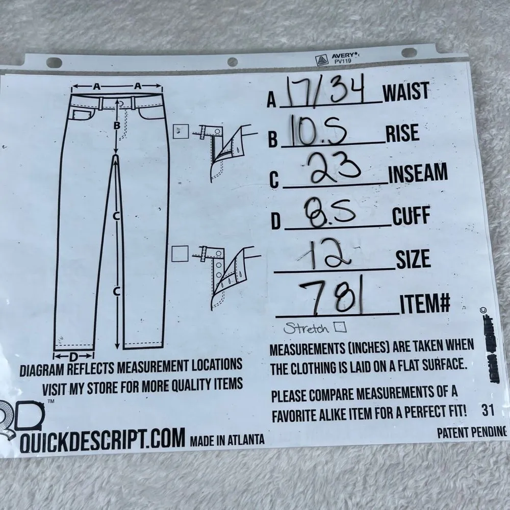 Vintage‎ Lilly Pulitzer Cropped Capri Pants Womens 12 Black Preppy Casual Career - Image 3