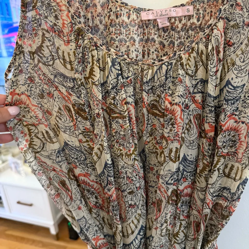 Calypso St. Barth Multicolor Patterned Maxi Dress - Image 5