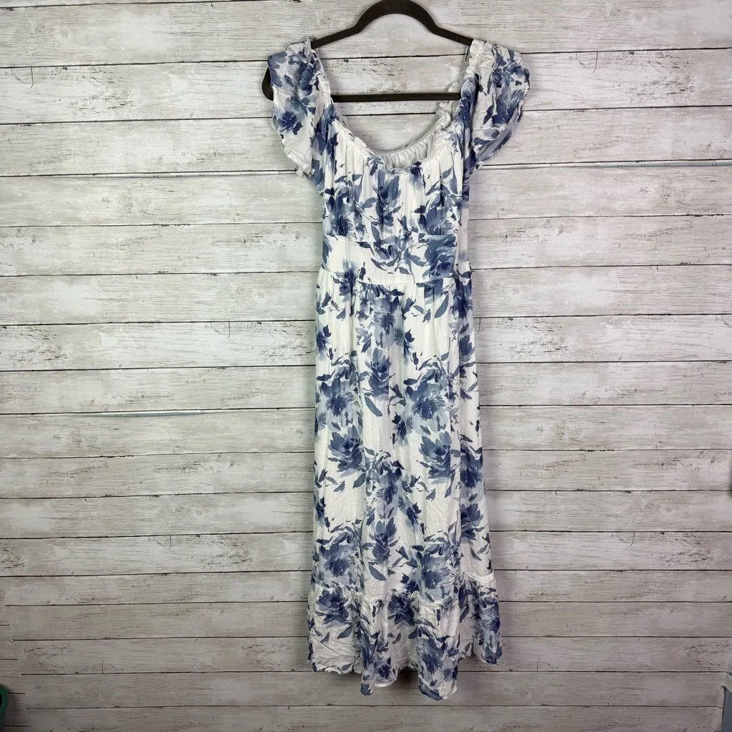 Lulus Delightfully Sweet White Floral Off - Image 3