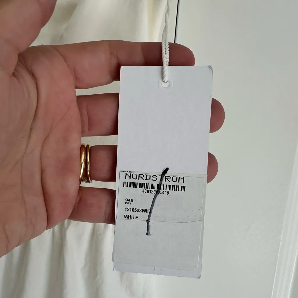 Reformation White Derek Off The Shoulder Midi‎ Dress NWT - Image 6