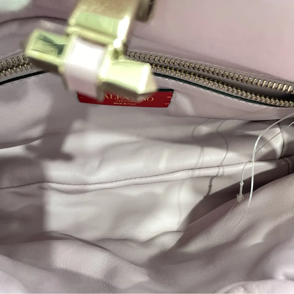 NWT Authentic Valentino Garavani Purple SpikeMe Clutch - Image 9