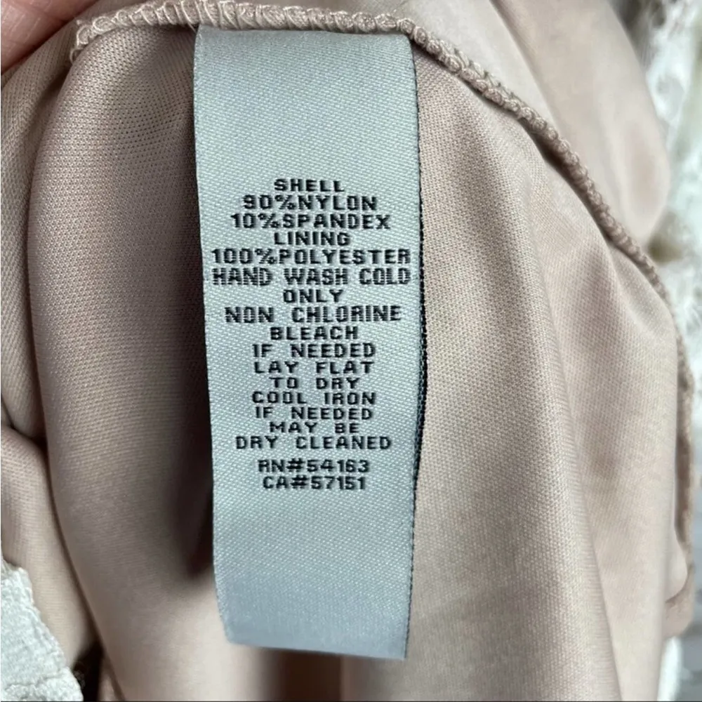 Eliza J Ivory Lace Shift Dress 6 EUC - Image 8