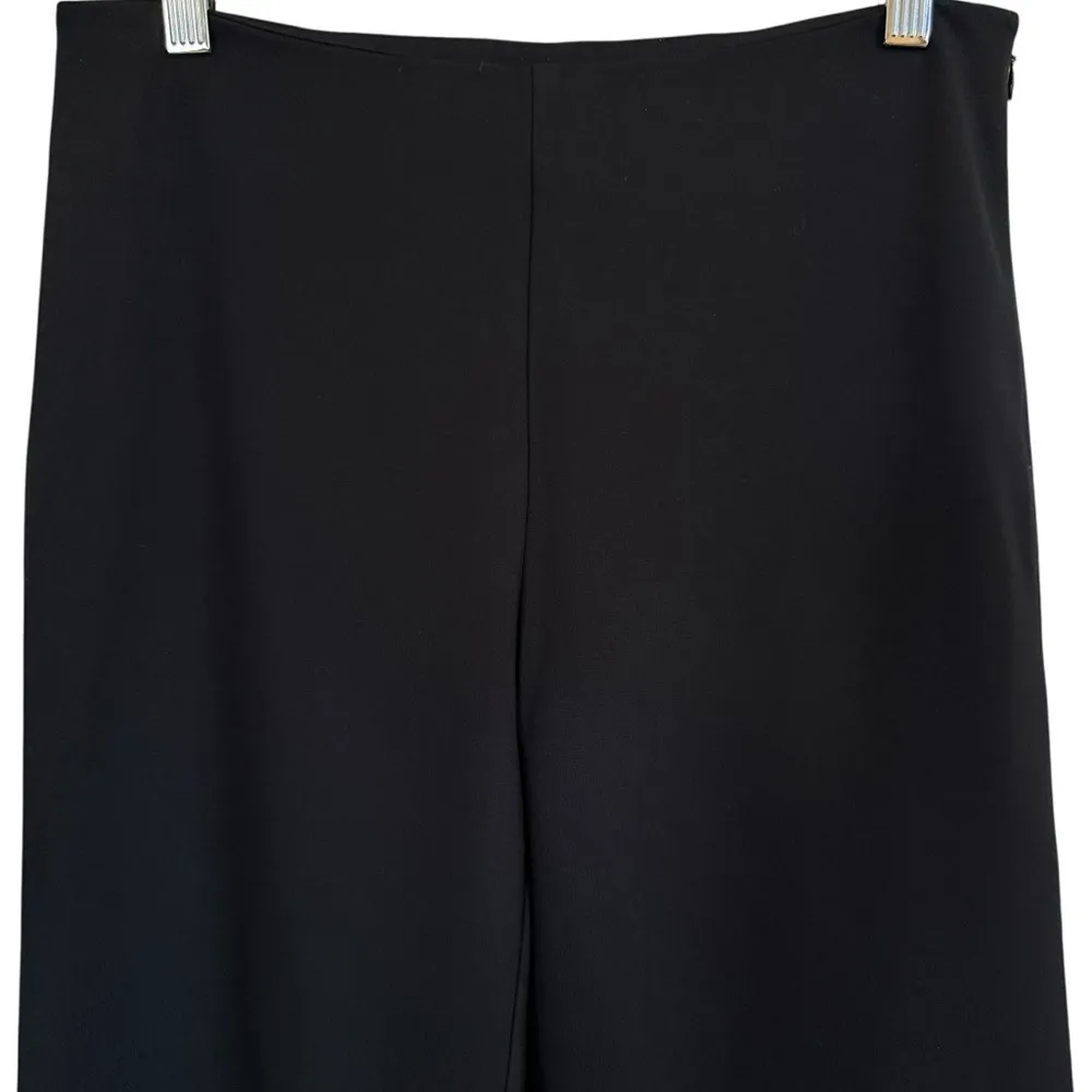 J. McLaughlin Black Wide Leg Side Zip Dress Pants Women’s Size 4 - Image 2