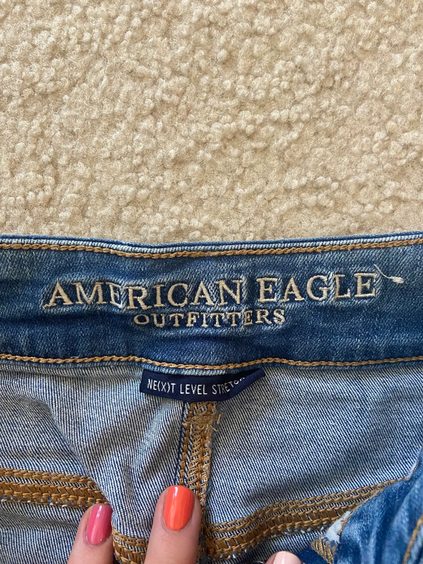 Ripped Denim Skirt - Image 4