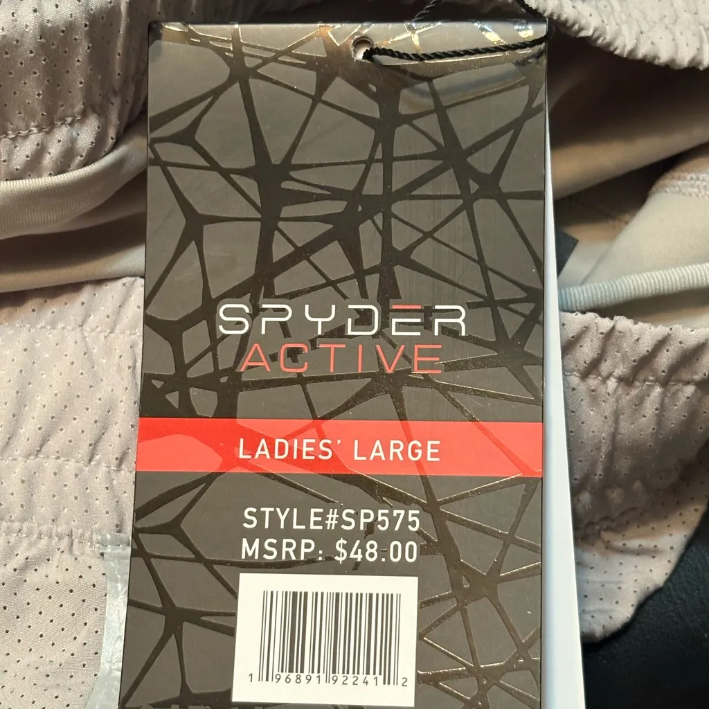 Spyder  Active Grey Shorts size Large NWT - Image 5