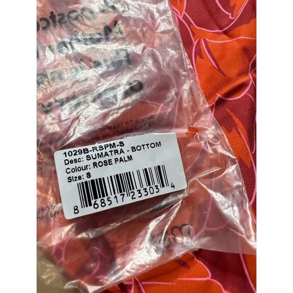 NWT Stone Fox Swim x Free People Sumatra Bikini Bottom in Rose Palm Size Small - Image 5